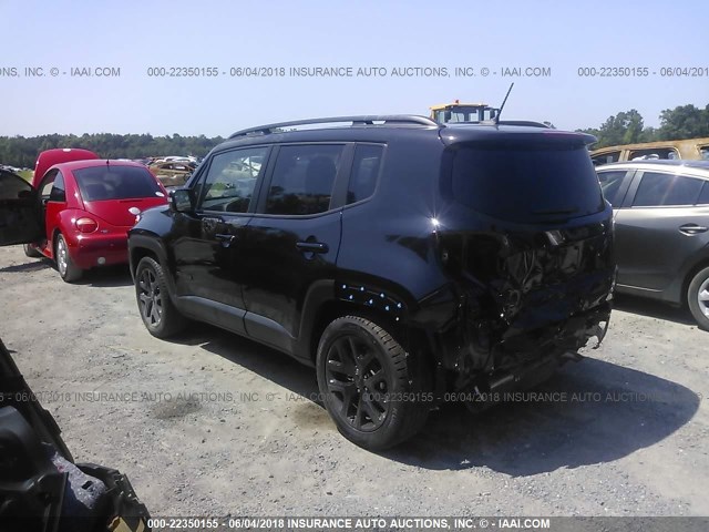 ZACCJABB0HPG60978 - 2017 JEEP RENEGADE LATITUDE BLACK photo 3