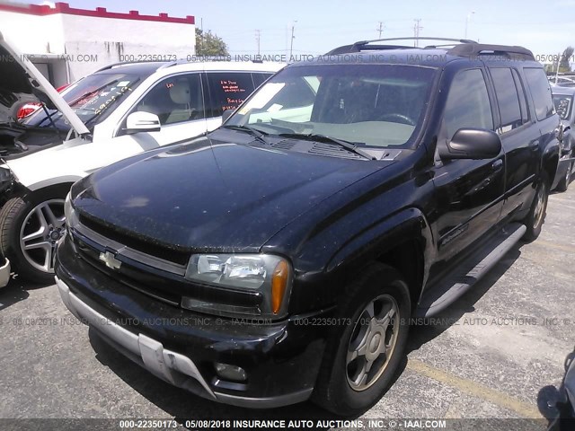 1GNES16S546110535 - 2004 CHEVROLET TRAILBLAZER EXT LS/EXT LT BLACK photo 2