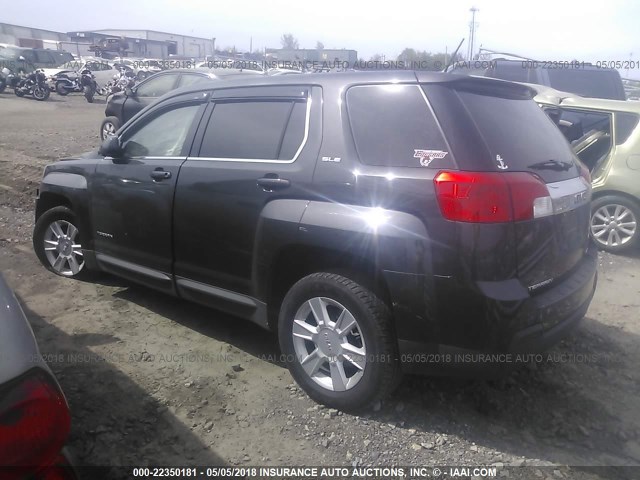 2GKFLREK4D6247815 - 2013 GMC TERRAIN SLE BLACK photo 3