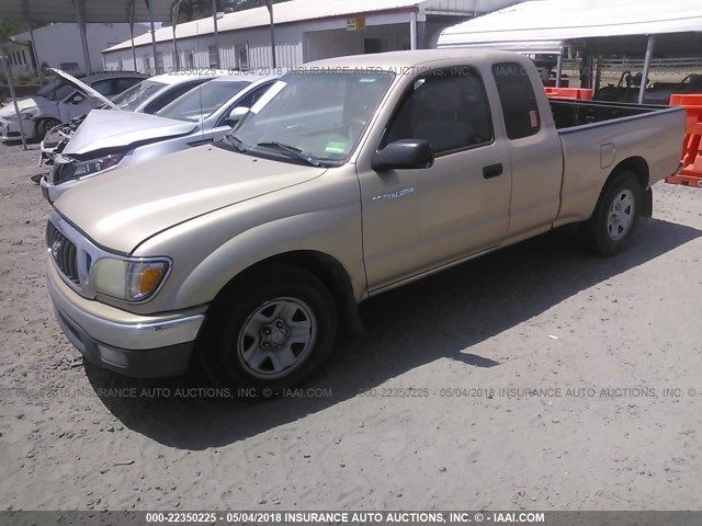 5TEVL52N73Z277655 - 2003 TOYOTA TACOMA XTRACAB TAN photo 2