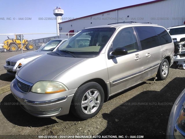 2FMZA52442BA02106 - 2002 FORD WINDSTAR SE GOLD photo 2