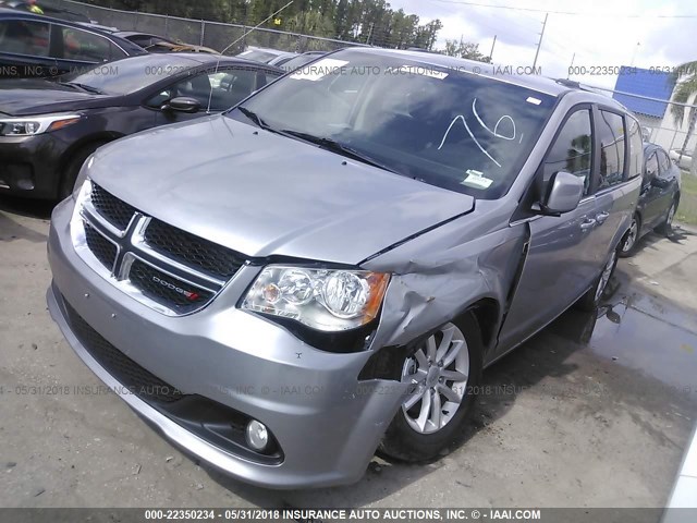 2C4RDGCGXJR210206 - 2018 DODGE GRAND CARAVAN SXT GRAY photo 6