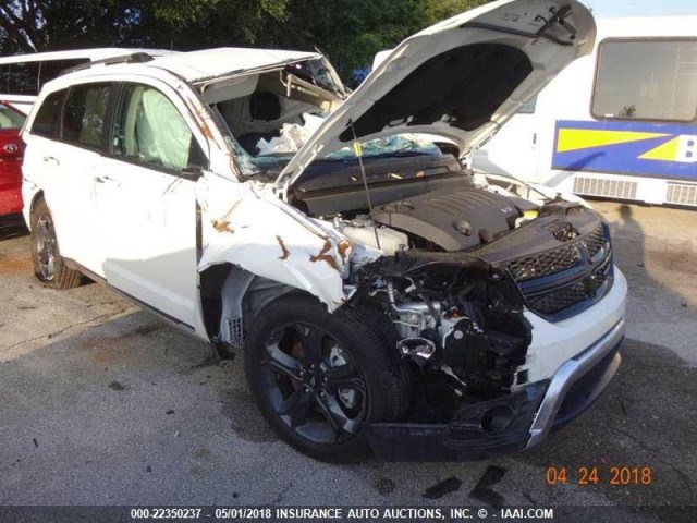 3C4PDCGG2JT216265 - 2018 DODGE JOURNEY CROSSROAD WHITE photo 1