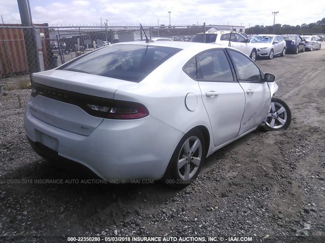 1C3CDFBB9FD226921 - 2015 DODGE DART SXT WHITE photo 4