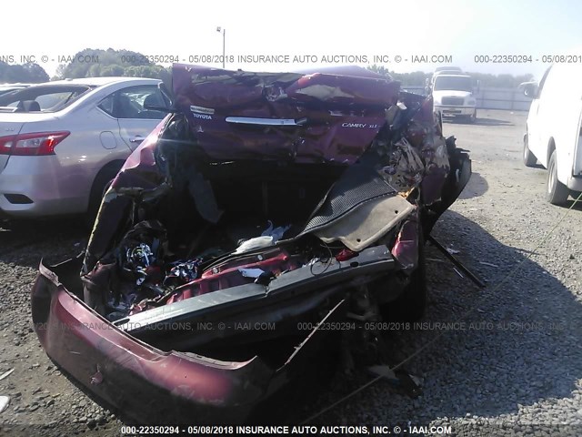 4T1BE32K06U133302 - 2006 TOYOTA CAMRY LE/XLE/SE მუქწითელი ფოტო 6