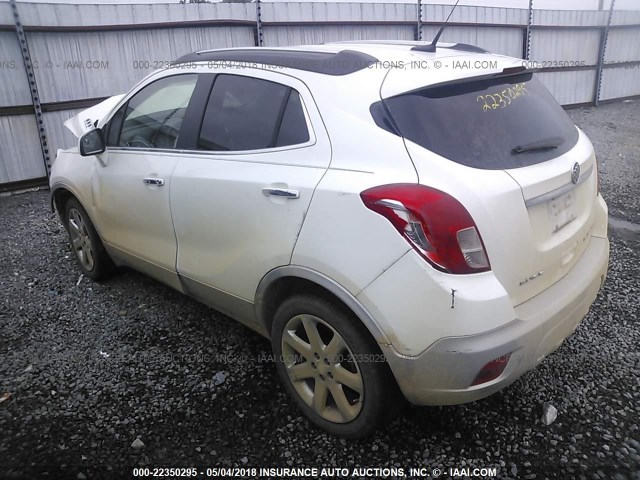 KL4CJBSB1DB120110 - 2013 BUICK ENCORE CONVENIENCE 白色 照片 3