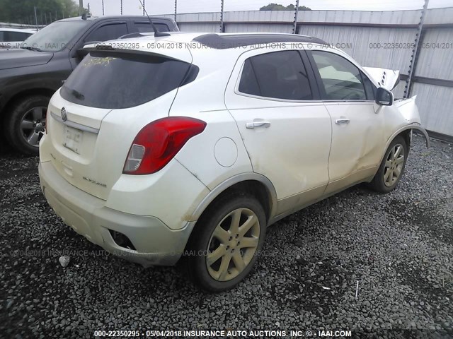 KL4CJBSB1DB120110 - 2013 BUICK ENCORE CONVENIENCE 白色 照片 4