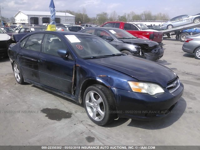 4S3BL616577201805 - 2007 SUBARU LEGACY 2.5I BLUE photo 1