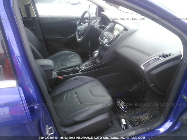 1FADP3J20FL355343 - 2015 FORD FOCUS TITANIUM BLUE photo 5