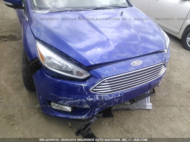 1FADP3J20FL355343 - 2015 FORD FOCUS TITANIUM BLUE photo 6