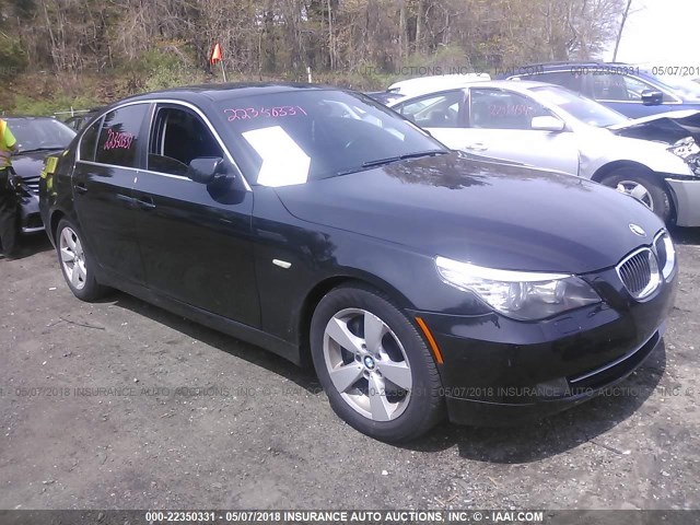 WBANV13588CZ56127 - 2008 BMW 528 XI BLACK photo 1