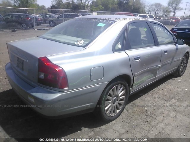 YV1TS92D841360171 - 2004 VOLVO S80 SILVER photo 4