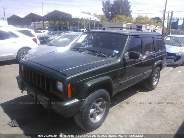1J4FJ68S3WL280644 - 1998 JEEP CHEROKEE SPORT/CLASSIC მწვანე ფოტო 2