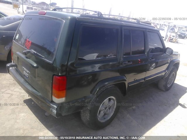 1J4FJ68S3WL280644 - 1998 JEEP CHEROKEE SPORT/CLASSIC მწვანე ფოტო 4