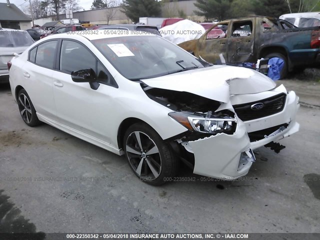 4S3GKAK67H1607437 - 2017 SUBARU IMPREZA SPORT WHITE photo 1