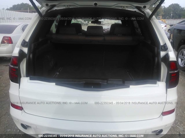 5UXZW0C59BL655478 - 2011 BMW X5 XDRIVE35D WHITE photo 8