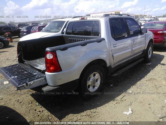 1FMZU67EX1UB72221 - 2001 FORD EXPLORER SPORT TR  SILVER photo 4