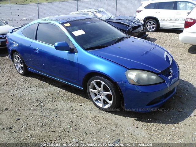 JH4DC54855S004111 - 2005 ACURA RSX BLUE photo 1