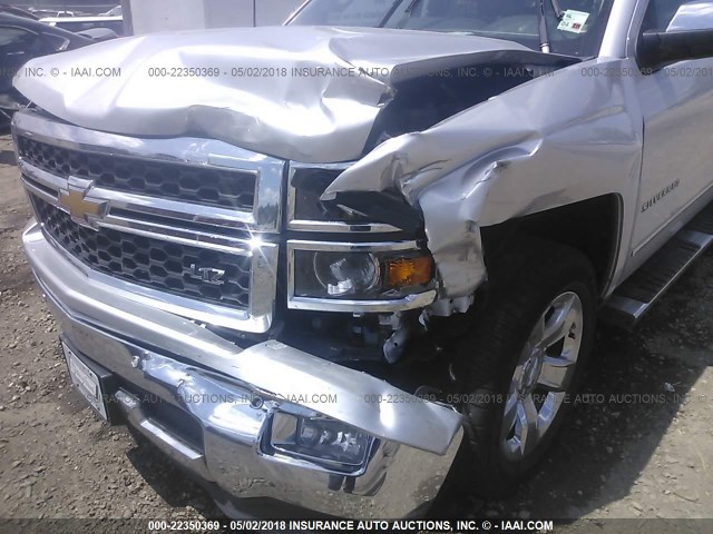 3GCPCSEC1EG112684 - 2014 CHEVROLET SILVERADO C1500 LTZ SILVER photo 6