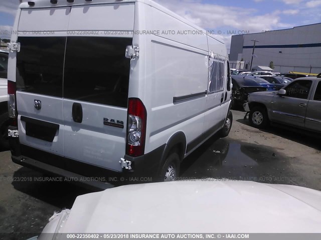 3C6TRVDG3GE107513 - 2016 RAM PROMASTER 2500 2500 HIGH WHITE photo 4