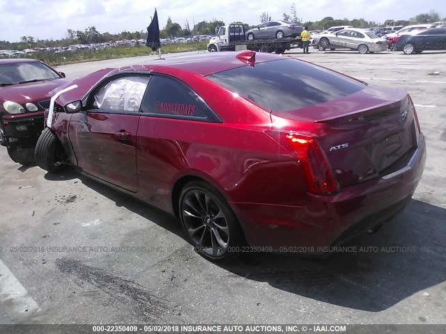 1G6AB1RX8H0160534 - 2017 CADILLAC ATS LUXURY RED photo 3