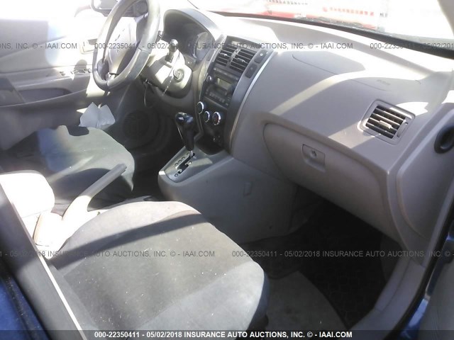 KM8JN72D45U157279 - 2005 HYUNDAI TUCSON GLS/LX BLUE photo 5