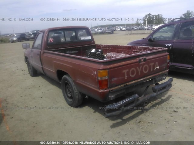 JT4RN55R4G0211127 - 1986 TOYOTA PICKUP 1/2 TON RN55 BURGUNDY photo 3