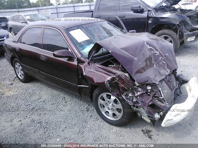 1YVGF22C125270094 - 2002 MAZDA 626 LX MAROON photo 1