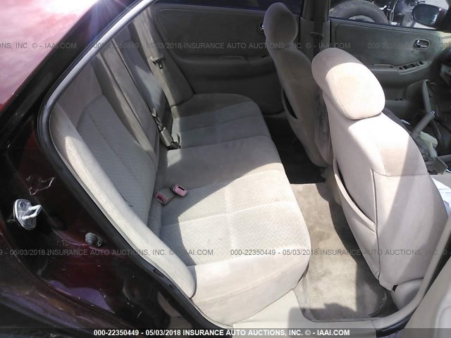 1YVGF22C125270094 - 2002 MAZDA 626 LX MAROON photo 8