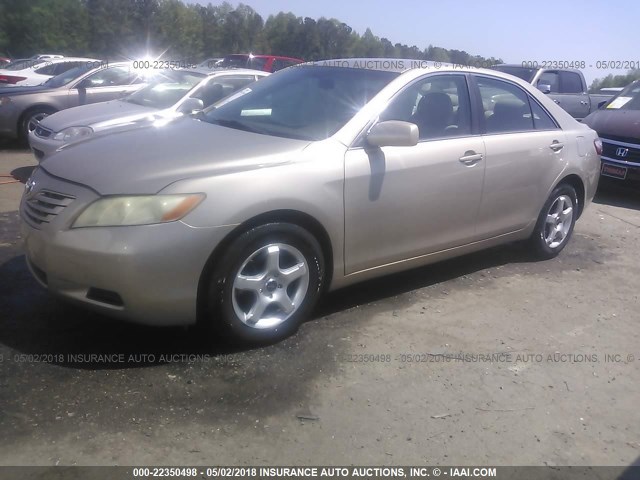 4T1BE46K48U236015 - 2008 TOYOTA CAMRY CE/LE/XLE/SE GOLD photo 2