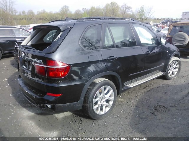 5UXZV4C54CL750509 - 2012 BMW X5 XDRIVE35I BLACK photo 4