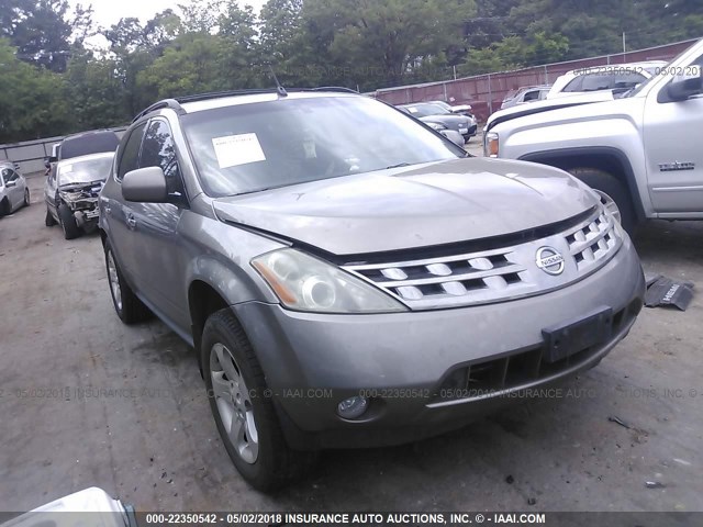 JN8AZ08T74W225211 - 2004 NISSAN MURANO SL/SE GRAY photo 1