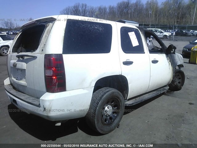 1GNMCAE01AR245997 - 2010 CHEVROLET TAHOE C1500  LS WHITE photo 4