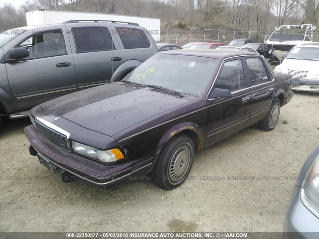 1G4AG55M3T6487751 - 1996 BUICK CENTURY SPECIAL/CUSTOM/LIMITED MAROON photo 2