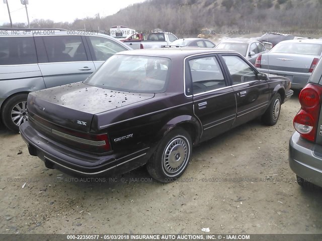 1G4AG55M3T6487751 - 1996 BUICK CENTURY SPECIAL/CUSTOM/LIMITED MAROON photo 4