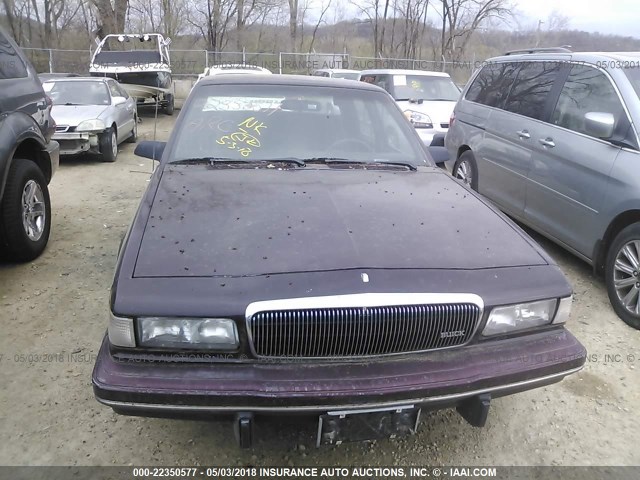 1G4AG55M3T6487751 - 1996 BUICK CENTURY SPECIAL/CUSTOM/LIMITED MAROON photo 6