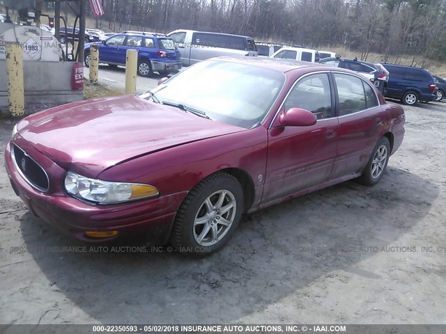 1G4HR54K85U273913 - 2005 BUICK LESABRE LIMITED MAROON photo 2