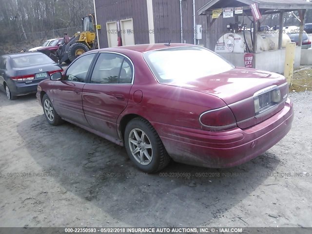 1G4HR54K85U273913 - 2005 BUICK LESABRE LIMITED MAROON photo 3