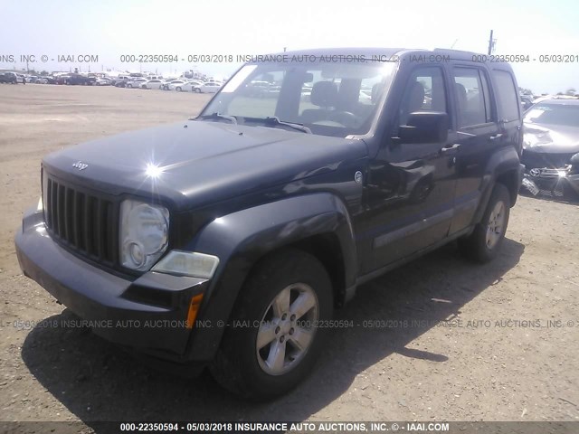 1J4PN2GKXBW552019 - 2011 JEEP LIBERTY SPORT 黑色 照片 2