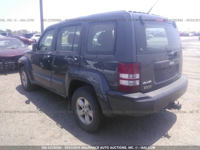 1J4PN2GKXBW552019 - 2011 JEEP LIBERTY SPORT 黑色 照片 3