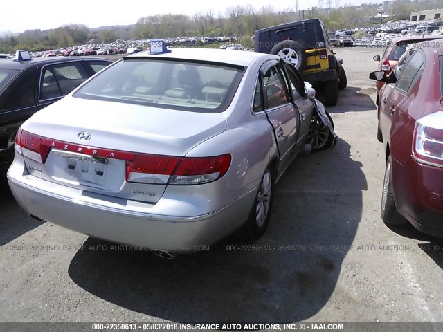 KMHFC46F66A137978 - 2006 HYUNDAI AZERA SE/LIMITED SILVER photo 4