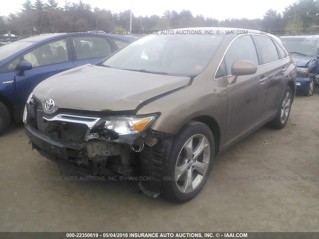 4T3BK11A89U017248 - 2009 TOYOTA VENZA BROWN photo 2