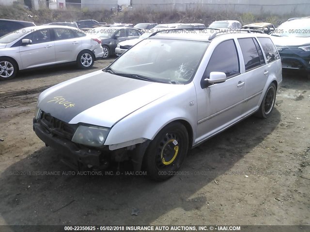 WVWSE61J22W243510 - 2002 VOLKSWAGEN JETTA GLS SILVER photo 2