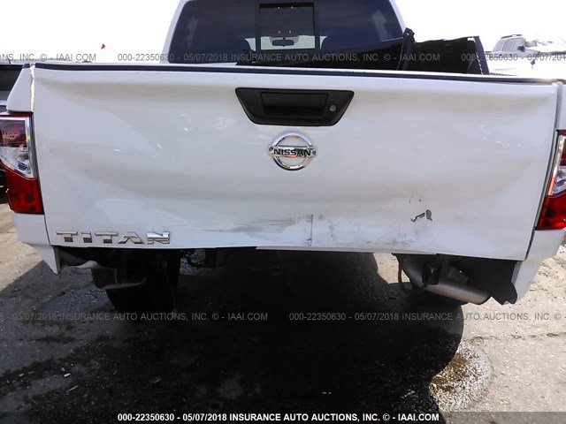 1N6AA1EK7HN537204 - 2017 NISSAN TITAN S WHITE photo 6