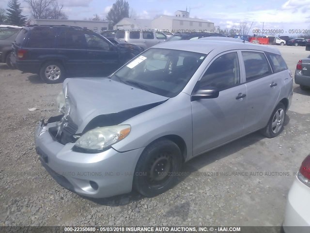 2T1KR32E86C623583 - 2006 TOYOTA COROLLA MATRIX XR SILVER photo 2