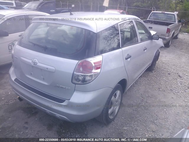 2T1KR32E86C623583 - 2006 TOYOTA COROLLA MATRIX XR SILVER photo 4