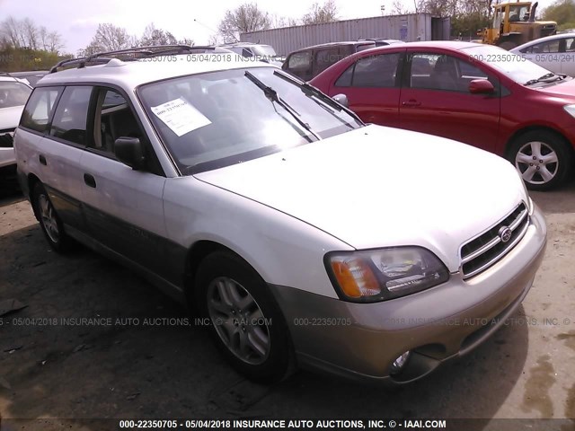 4S3BH665617632503 - 2001 SUBARU LEGACY OUTBACK WHITE photo 1