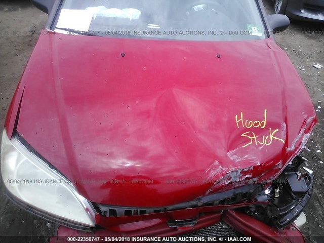 1HGES16305L008713 - 2005 HONDA CIVIC DX VP Qırmızı foto 10