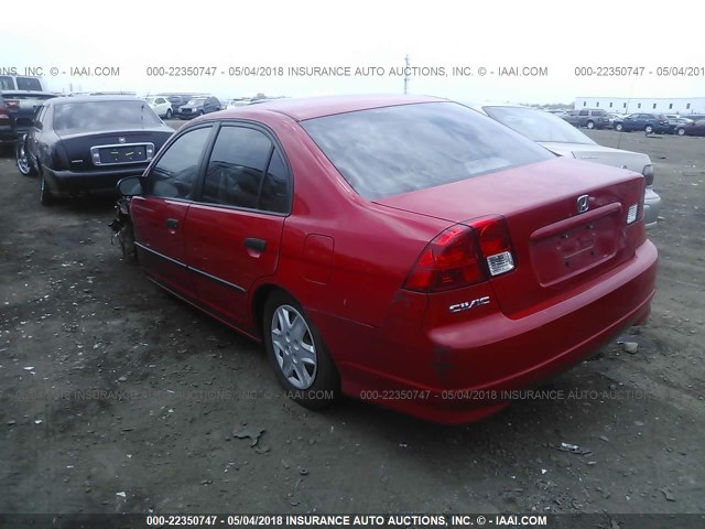 1HGES16305L008713 - 2005 HONDA CIVIC DX VP Qırmızı foto 3