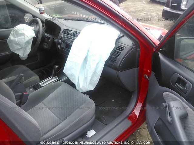 1HGES16305L008713 - 2005 HONDA CIVIC DX VP RED photo 5